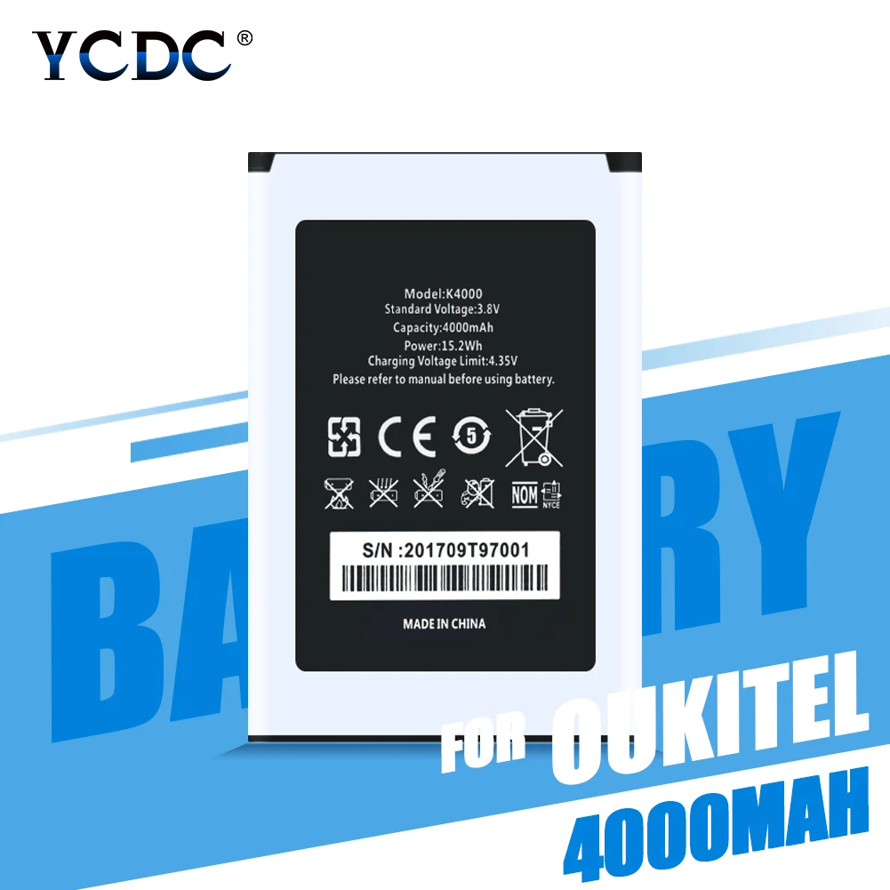 €4.53 29% СКИДКА|Литий ионные аккумуляторы для Oukitel K4000 батарея высокого качества 4000 мАч батарея Замена для Oukitel K4000 Lite смартфон Bateria|Аккумуляторы для мобильных телефонов| | - AliExpress