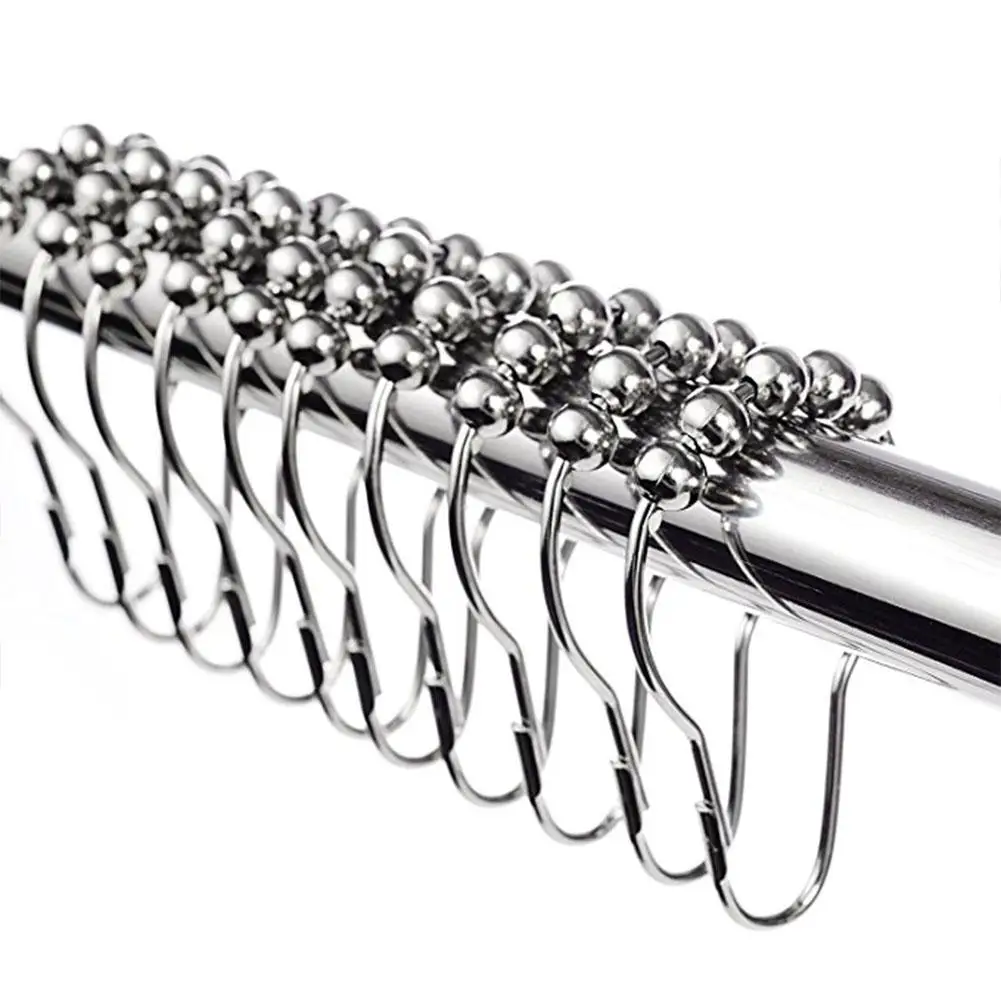 Buy 12PCS High Quality Shower Curtain Hooks Mildew