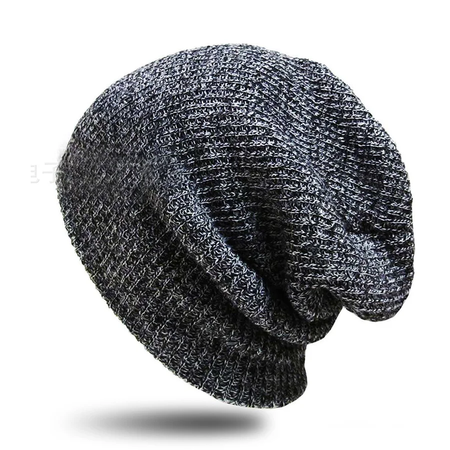 

Fashion Women Men Winter Warm Skullies Beanies Hat For Male Elegant Lady Bonnet Slouchy Chic Crochet Knitted Skull Cap