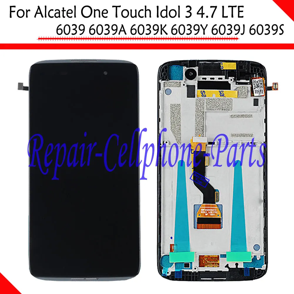 

Full LCD DIsplay+Touch Screen Digitizer+Frame Cover Assembly For Alcatel One Touch Idol 3 LTE 6039 6039A 6039K 6039Y 6039J 6039S
