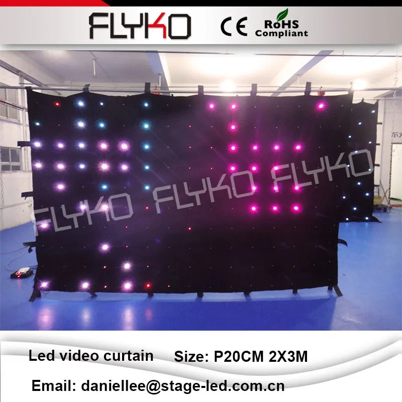 Новогоднее украшение светодиодный видеоэкран p20 2x3 м Творческий программы под видео ткань