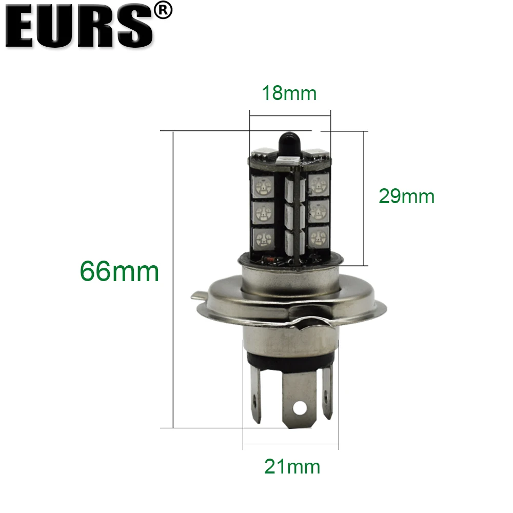 EURS 2 шт. 5050 27SMD H4 H7 H11 9005 rgb-пульт дистанционного Управление туман светильник лампы фары лампы Атмосфера Комплект 21 светодиодный 27 светодиодный автомобилей головной светильник