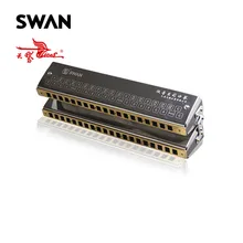 Swan SW-BS1 Bass Harmonica Twin Harmonicas Accompaniment Musical Instrument Woodwind Instruments 39 Holes Orchestral Harmonica