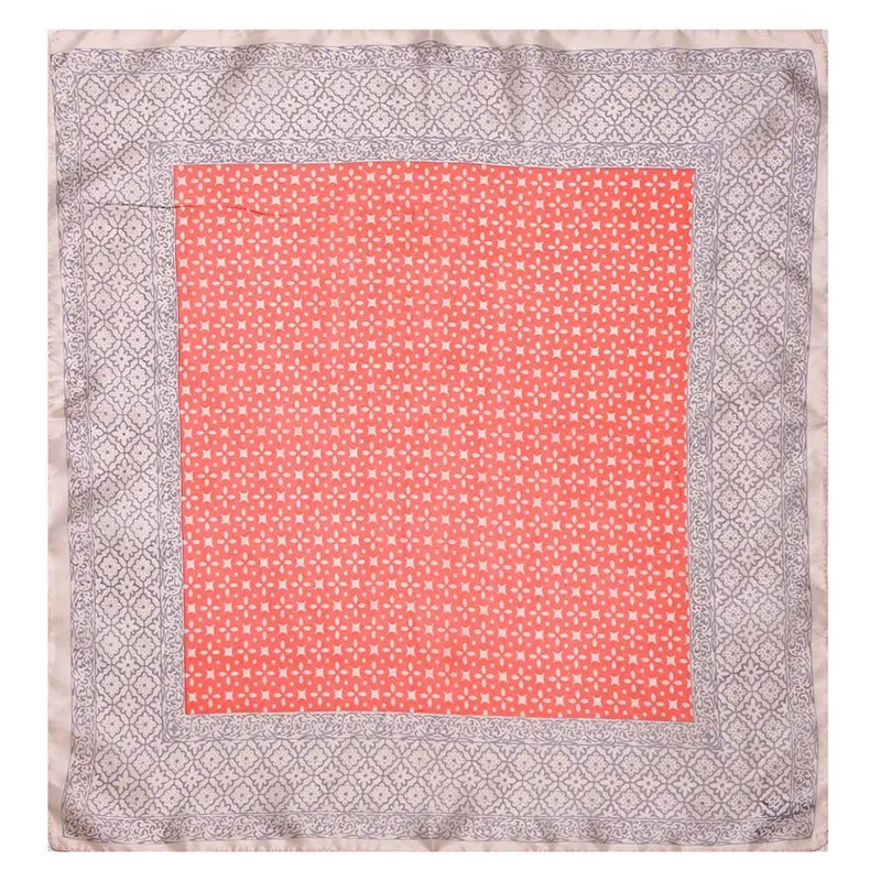 

100% Silk Scarf Women Scarf Small Plaid Scarf Silk Bandana 2019 Top Selling Print Small Square Silk Scarf Luxury Gift for Lady