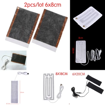 

USB Charged Warm Paste Pads Waterproof Fiber Carbon Heating Pad Safe Portable Heating Warmer Pad for Vest Jacket Cloth Supplies