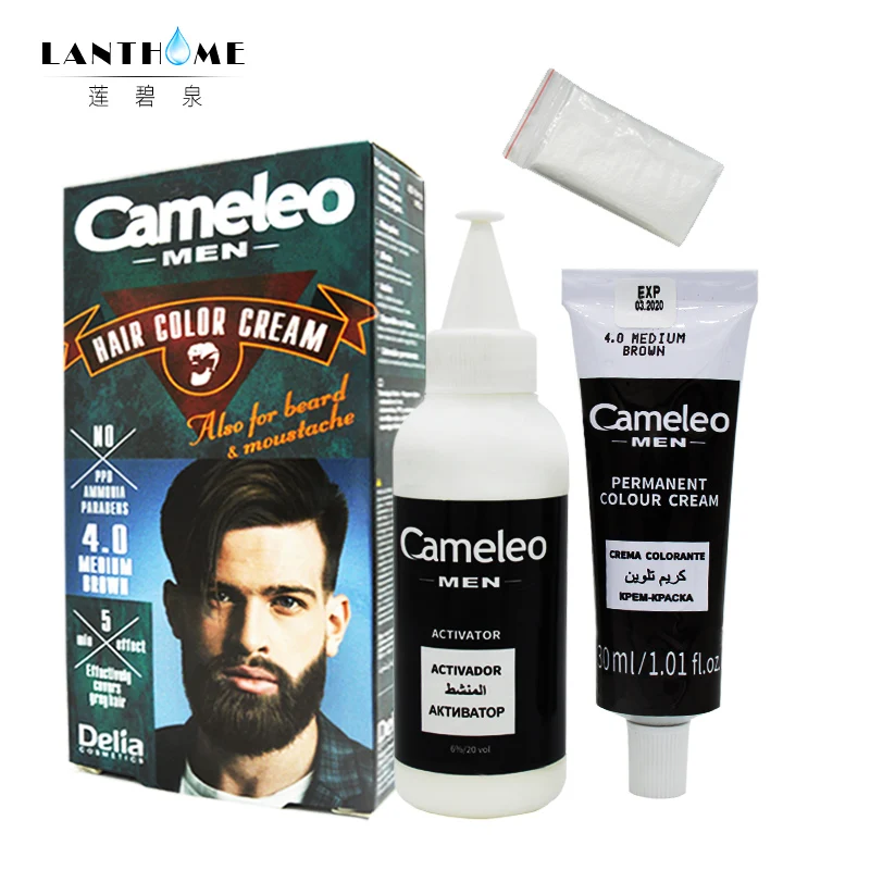 Cameleo Men Hair COLOR DYE CREAM Beard Mustache Anti Grey Colour ... Cameleo Men Hair COLOR DYE CREAM Beard Mustache Anti Grey Colour ...