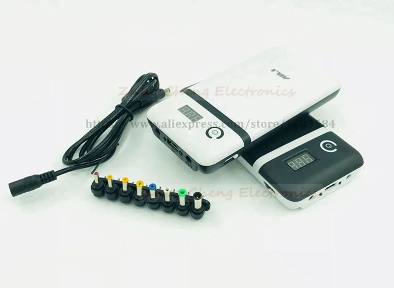 

5 pcs 5V 9V 12V 19V 21V output mobile note book power bank 18650 battery case DIY box without batteries