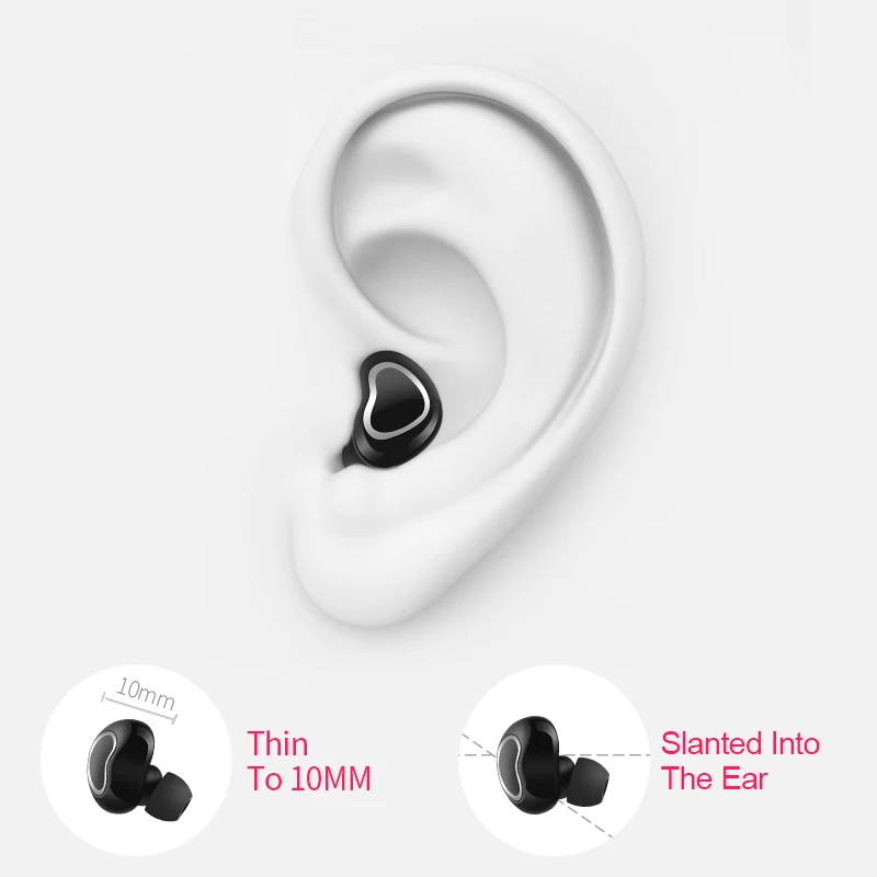 Наушники вкладыши TWS с 5 0 Bluetooth наушники беспроводные бинауральные гарнитуры для