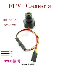 Free shipping New Micro FPV Camera HD Mini 700TVL 3.6mm Wide Angle Lens CCTV Camera FPV aerial Cameras, FPV Accessories Camera