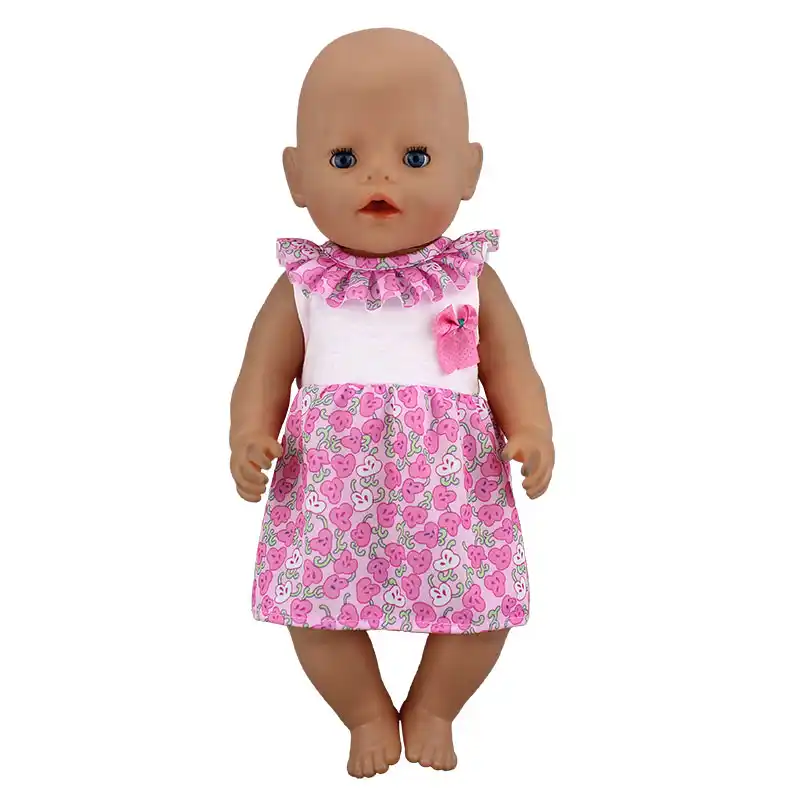 New Fashionable Dress Doll Clothes Wear For 43cm Zapf Baby Born Doll D6C