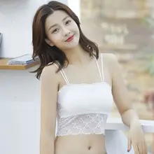 Супер сексуальные кружевные анти-легкие камзоли Женские Красота задняя майка полый твердый нижнее белье с подкладками дышащее беспроводное белье