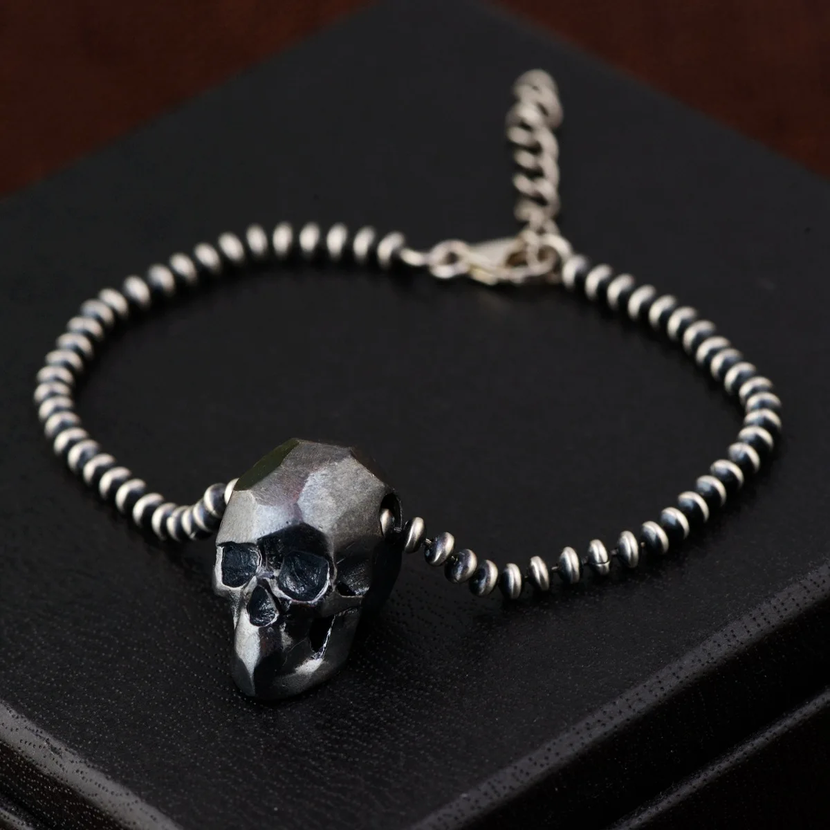 

2018 Direct Selling Kehribar Bracelet Emperor Jewelry Line Skulls Couple Bracelet S925 Pure Thai Wholesale Archaize Style Gifts