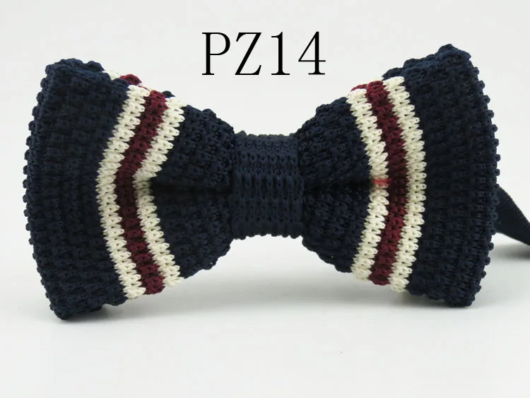 Универсальный дизайн, толстый вязаный галстук-бабочка, модный стиль, восстанавливающий древние пути, последний популярный элемент, мужские галстуки-бабочки - Цвет: PZ14