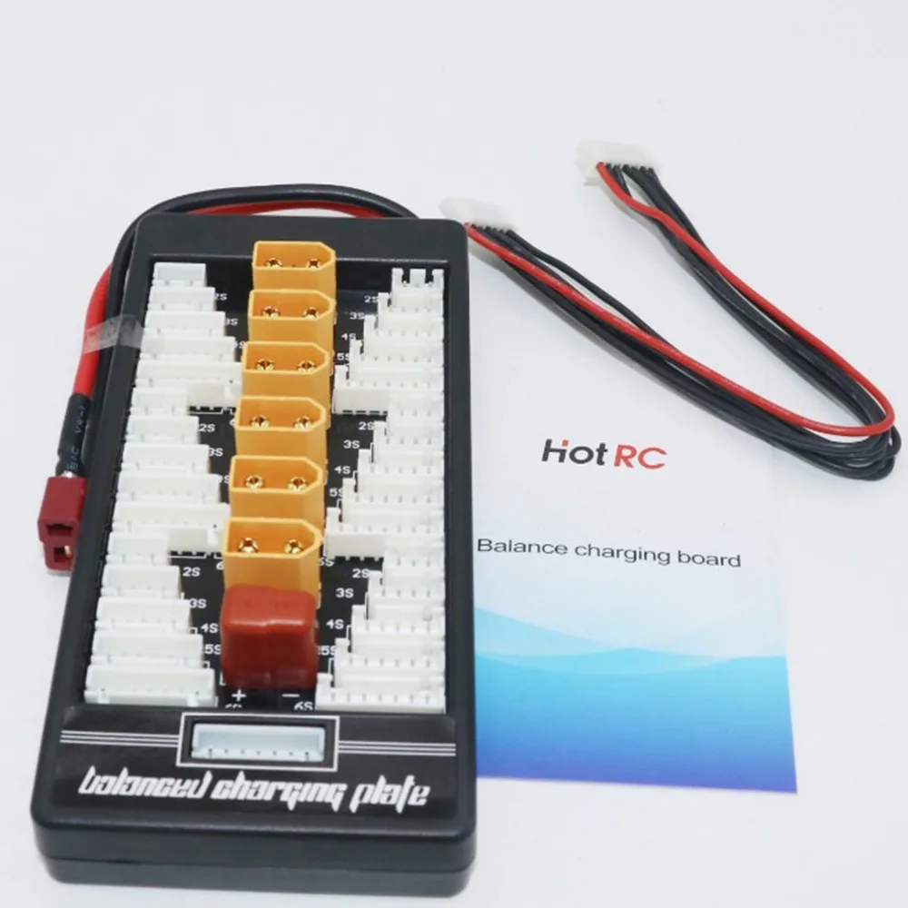 HotRc XT60 2 S-6 S разъем Lipo батарея параллельная зарядка плата для RC IMAX B6 зарядное