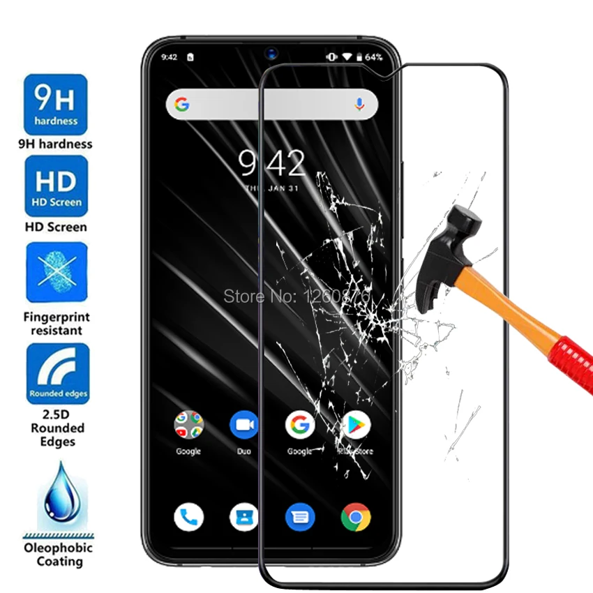 

9H Tempered Glass For UMIDIGI S3 PRO Full Cover Screen Protector For Umi S3 Pro Protective Phone Film