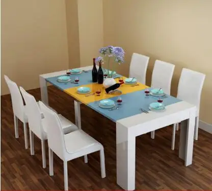Cheap Dining table and chair combination. Retractable dining table. Multi-function folding table Cheap Dining table and chair combination. Retractable dining table. Multi-function folding table
