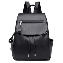 

Women's PU Leather Backpack Fashion Shoulder Bag Casual School backpacks Daily girl's bag Large Capacity Female Travel Rucksack
