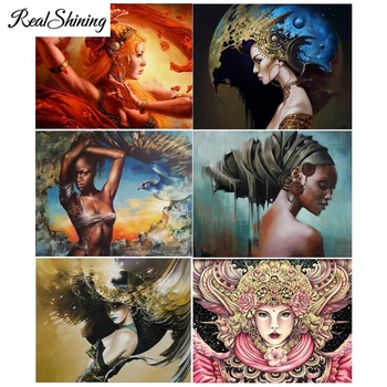 

diamond Embroidery full square round Americans African Women Picture Of Rhinestone art 5d Diamond mosaic for Ramadan gift FS5689