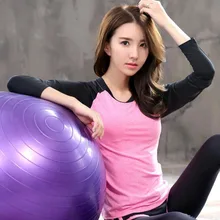 JIUXIUSHIRT быстросохнущая черная тренировочная рубашка для бега Свободный Топ жилет длинный рукав, для йоги рубашка женский короткий топ для фитнеса тренажерный зал Джерси