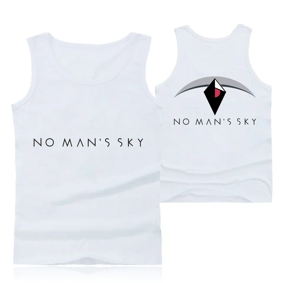 No man's Sky Tank топы с принтом для мужчин хлопок o-образным вырезом майка с принтом no man's Sky Мужская Повседневная летняя одежда