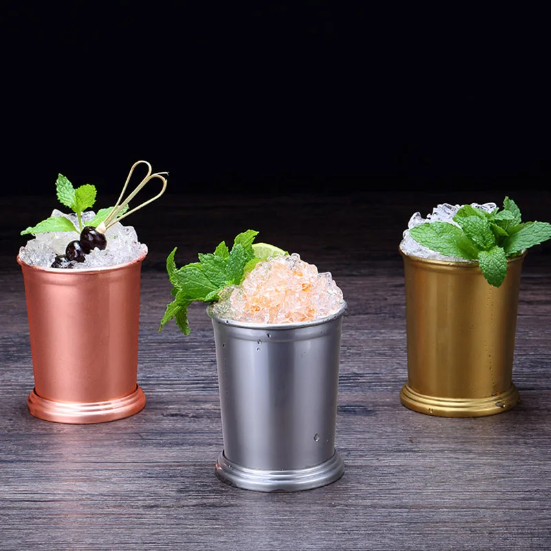 

Mint Julep Cup Stainless Steel Cocktail Mug Cup Mixed Drinks Cup Martini Mojito Drink Bar Party Beer Cup Mugs