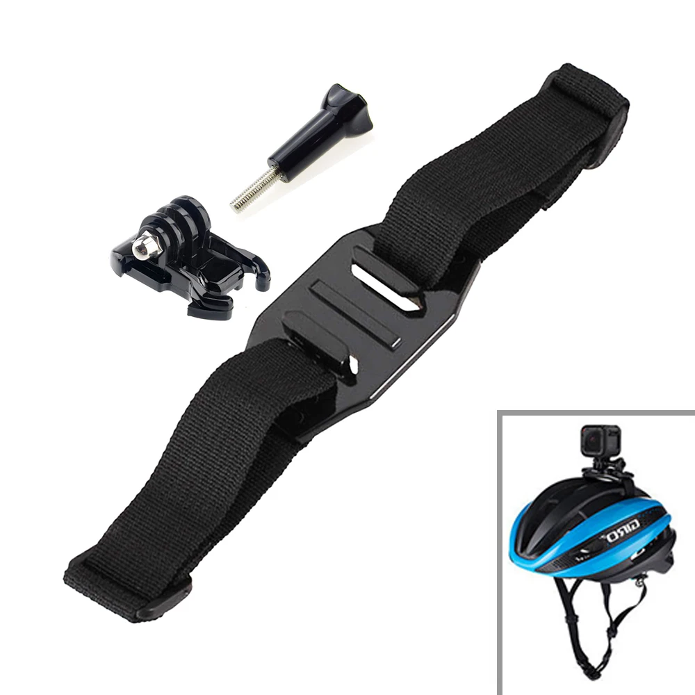 

Cycling Vented Adjustable Helmet Strap Head Band for Gopro hero 7 6 5 4 Mount Adapter Accessories for SJCAM for Xiaoyi for Eken