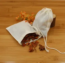 Cotton font b Drawstring b font Strainer Tea font b Bag b font Spice Food Separate