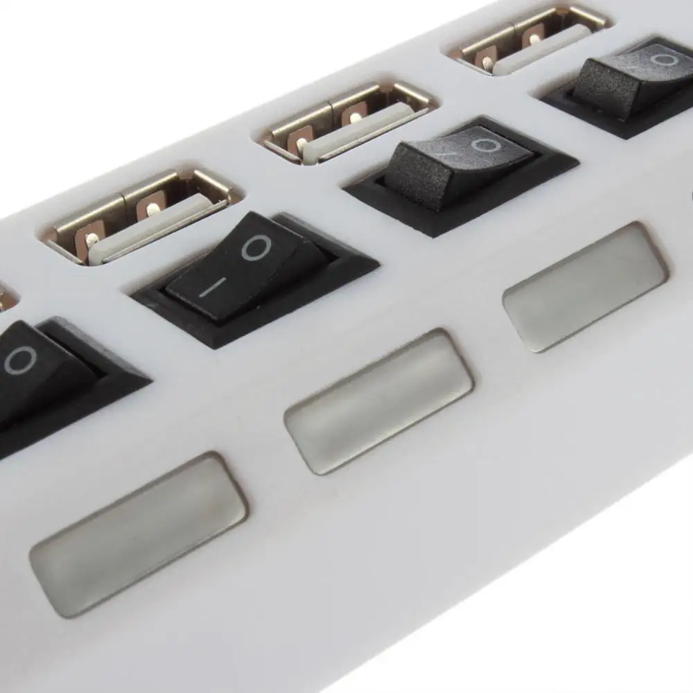 4 портовый USB 1 концентратор питания высокоскоростной адаптер вкл/выкл