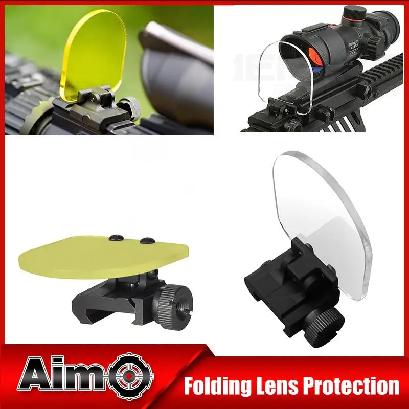 Aim O Riflescopes Lens Protector Airsoft Lens Cover with 20mm Rail