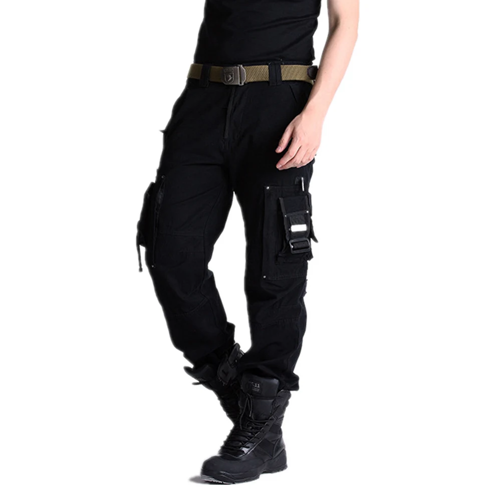 Мужские брюки Карго спортивные повседневные мужские брюки в стиле милитари Тактическая Военная Маскировочная армейские брюки с большим количеством карманов большого размера от 27 до 38