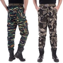 Свободные брюки, мужские брюки, камуфляжные брюки, большие размеры, комбинезоны, военные брюки, мужские тонкие камуфляжные негабаритные комбинезоны, брюки-карго