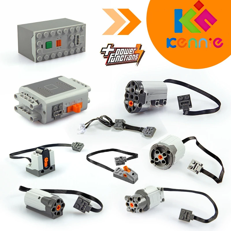 

Technic Mechanical Series Power Functions Servo Motor Battery Box IR Remote Receiver LED Light Building Block Brick Gifts