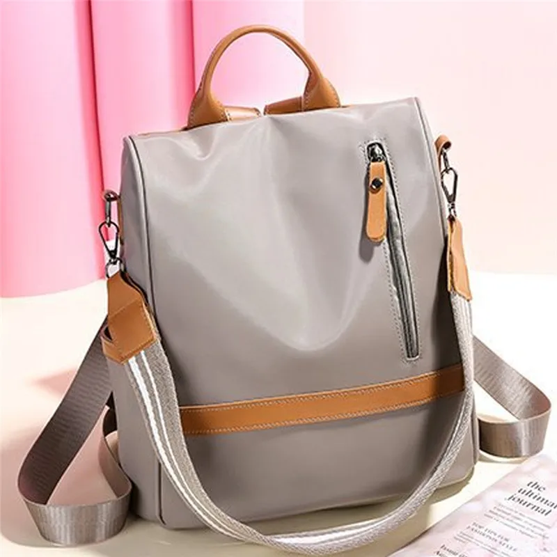 

Women Waterproof Anti-theft Bag Female Oxford Cloth Casual Backpack Large Capacity Travel School Rucksack Shoulder Bag with Many