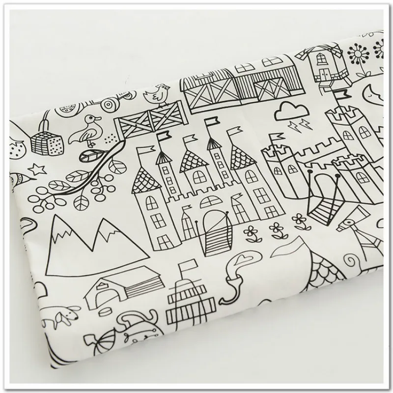 

Cotton and linen fabric positioning manual cloth DIY bag linen cloth table cloth sofa curtain cloth