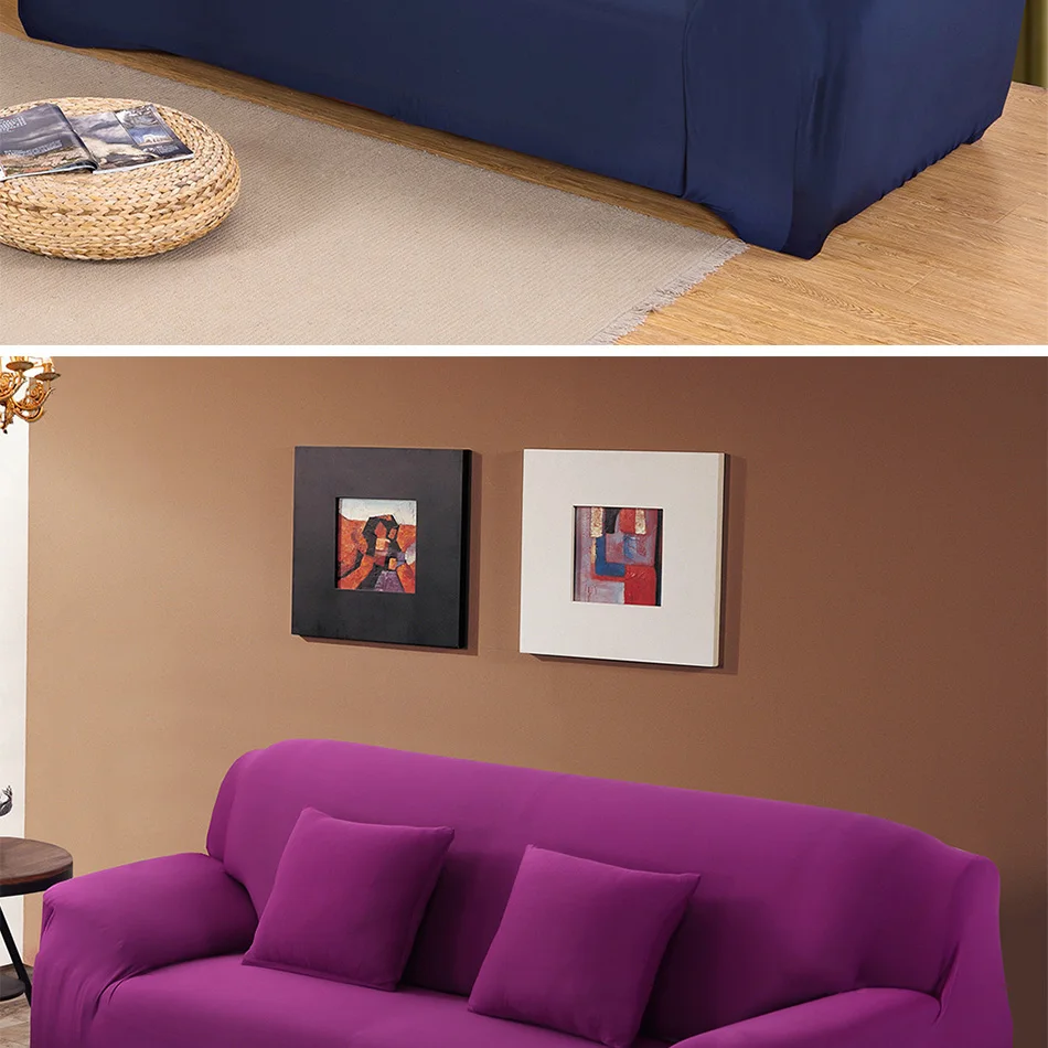 Coqueena™ эластичный чехол для дивана двухместный диван трехместный диван Чехол на угловой своими руками, 1 шт