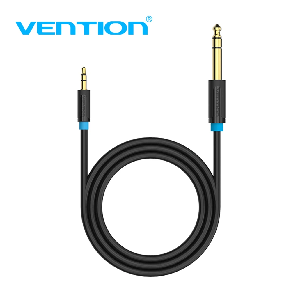 Vention 3.5mm to 6.35mm Adapter Aux Cable for Mixer Amplifier Gold