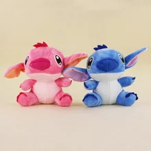2 colors 18cm Kawaii Lion And Stitch Plush Toys Anime Lilo And Stitch Soft Stuffed Animal