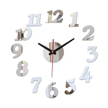 Новые Настенные часы Reloj De Pared современный дизайн Horloge большие декоративные 3d акриловые зеркальные кварцевые часы для гостиной