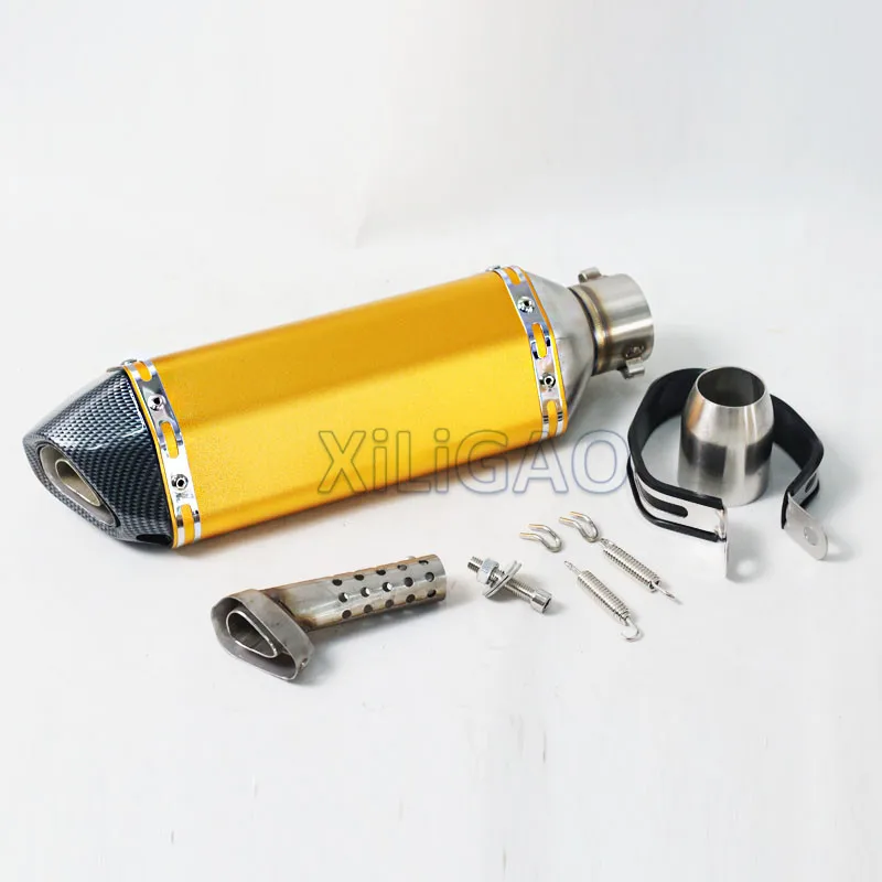 Motocicleta de Escape de carbono Universal para Yoshimura silenciador Escape Moto GY6 ATV Motocross Bike con DB Killer CB400 CB600 AK127