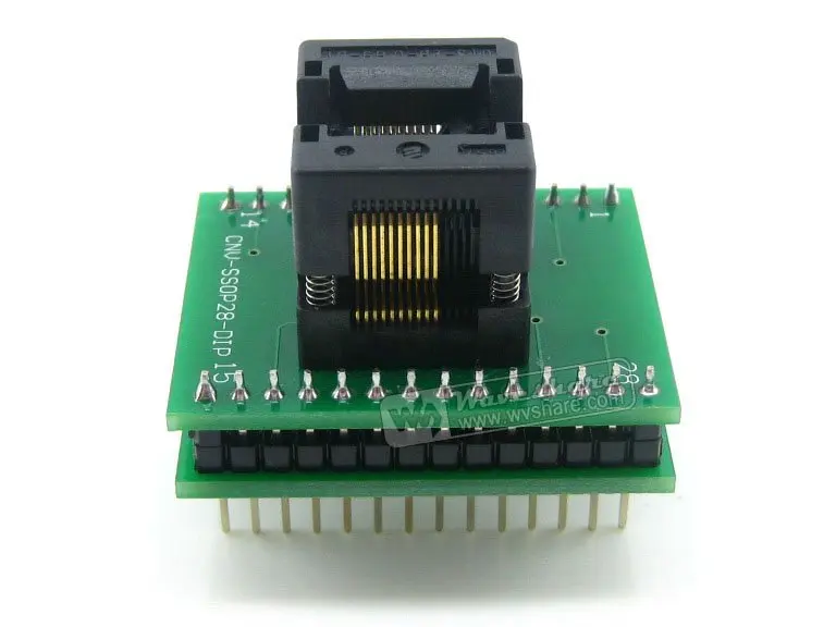 SSOP20 к DIP20 (A) TSSOP20 IC тестовое гнездо адаптера программирования 4 ширина 0 65