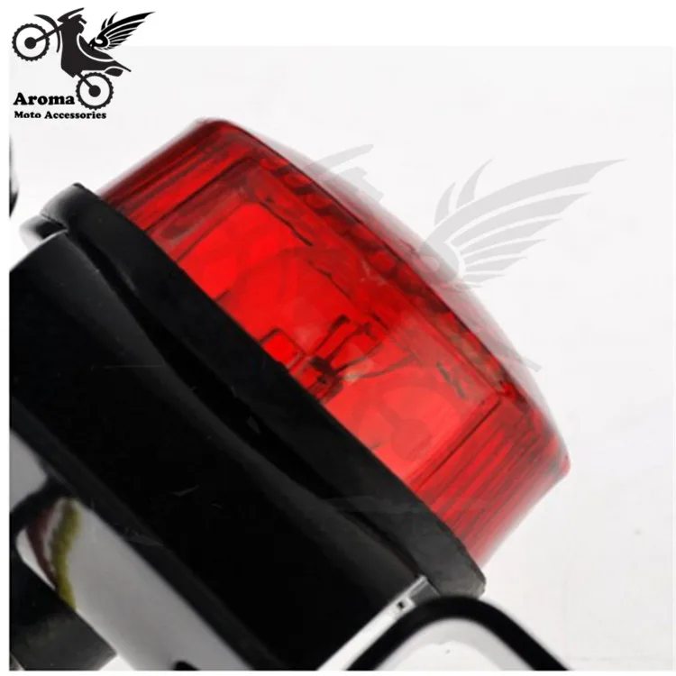 Ретро Красный освещения круглый Moto rcycle задний фонарь с кронштейн Moto rbike frame Moto стоп unvieral Номерные знаки для мотоциклов держатель