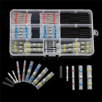 

120PC Waterproof Heat Shrink Seal Splice Terminals Solder Sleeve Wire Connectors 26-10 AWG Set Insulated Shrinkable Tubing Kit