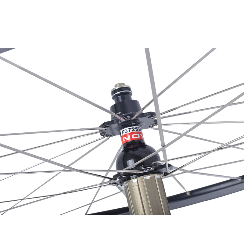 BXT 700C V-brake alloy wheels NO carbon road bicycle aluminium clincher road wheelset novatec hub chinese bicycle wheels