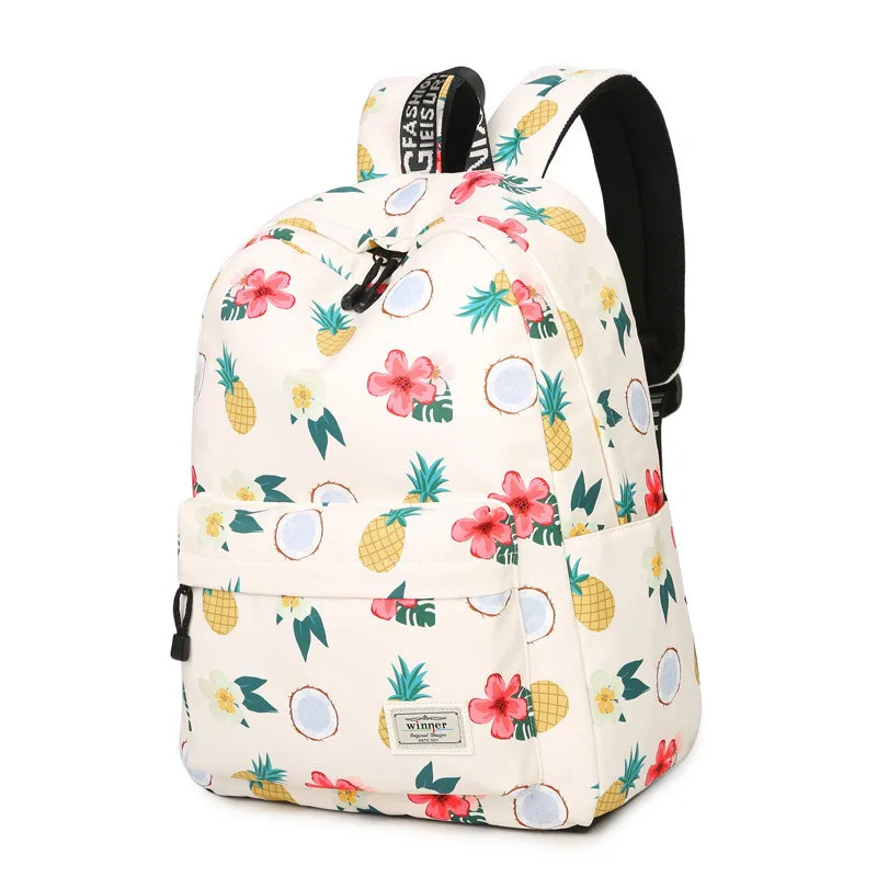 cheap New 2019 Fashion Printing Bags High Quality Children School Bags Women Backpacks Teenagers Students Travel Backpack Rucksacks