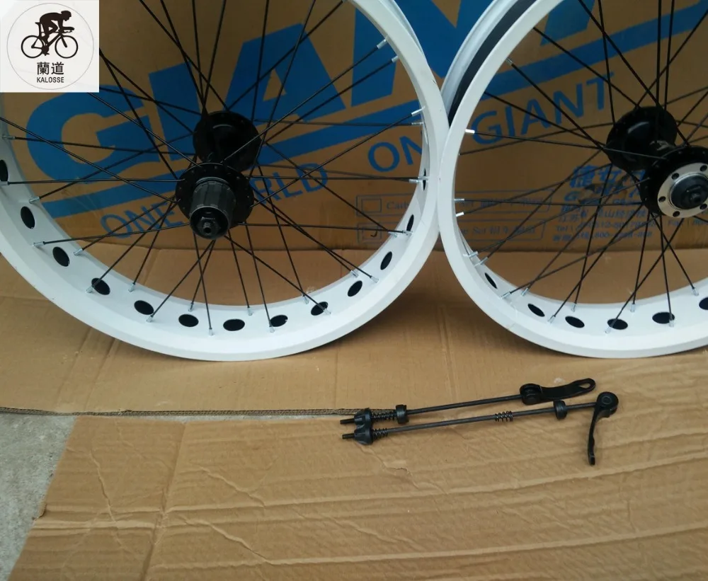 Excellent Kalosse  Beach Bicycle wheels  20 inch   Children bike wheel  20*4.0 tires  36 holes Beach bicycle   fat bike  8/9/10S cassette 7