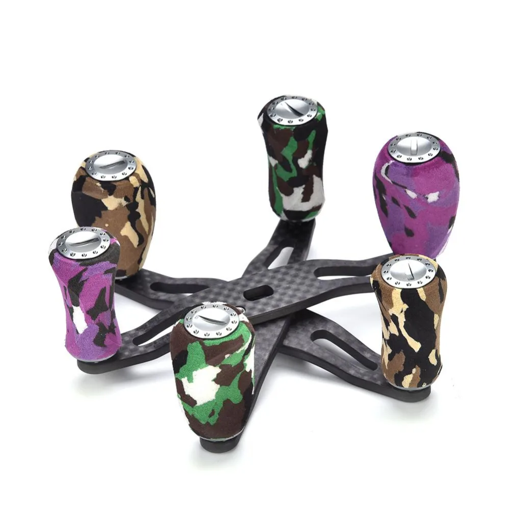 Carbon Fiber Fishing Reel Handle EVA Knobs For Baitcasting Fishing Reel