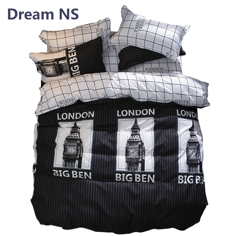 Buy Dream NS Big Ben Bedding Set Black Stripes Bed