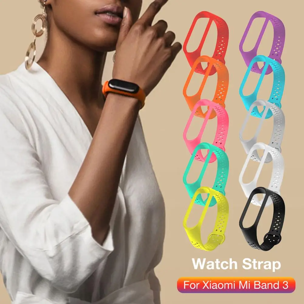 

TPU Colorful Strap Smart Watch Band Wristband Replacement Smart Sport Watch Wrist Band For Xiaomi Mi Band 3 Bracelet