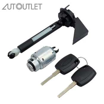 

AUTOUTLET Metal Front Bonnet Hood Release Lock Assembled Repair Kit Latch With 2 Keys For Ford Focus MK2 2004-2012 1355231
