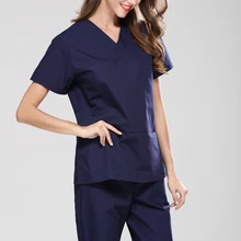 Женский костюм медика униформы с коротким рукавом, стоматологическая клиника, медицинская хирургическая одежда, костюм, больница, красота, спа, рабочий Халат